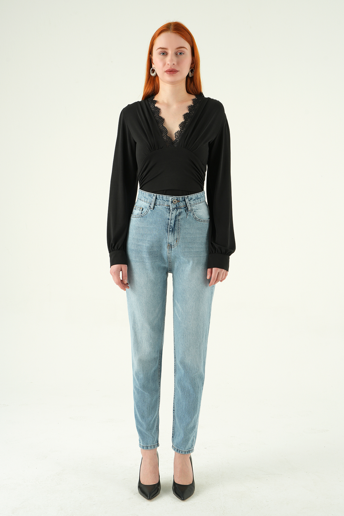 Buzkar Yüksek Bel Mom Jean 1063 - RAYS