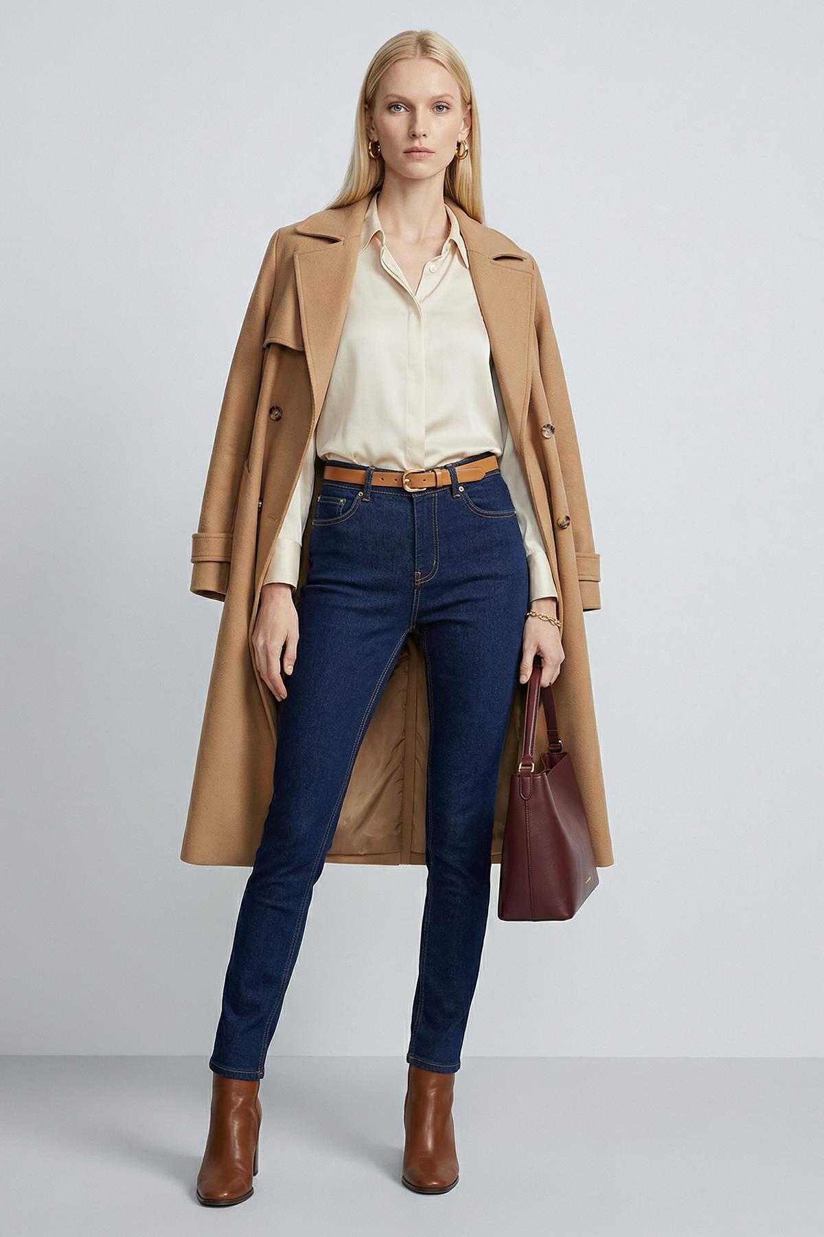 1063 Yüksek Bel Mom Jean Laci - RAYS