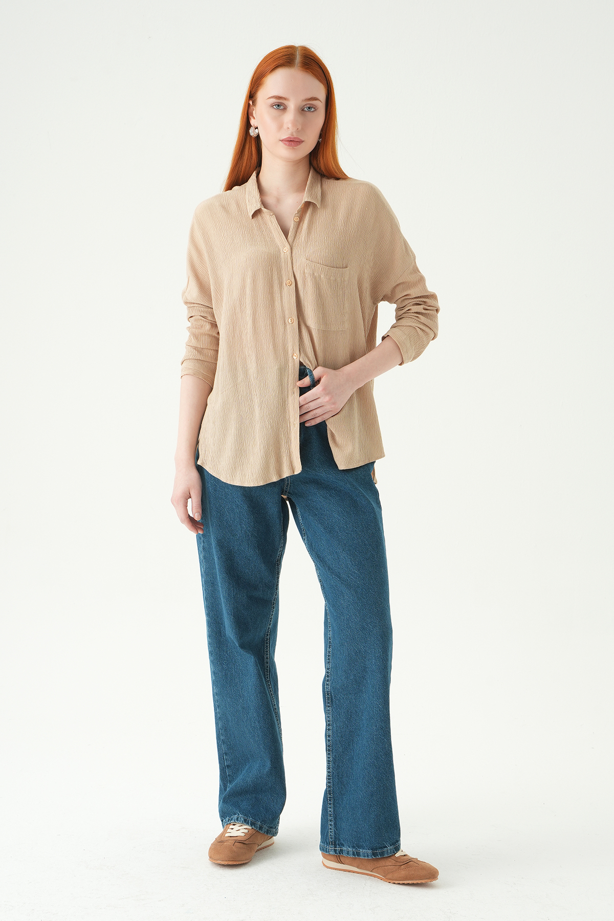 Ara Mavi İspanyol Paça Jean 1064 