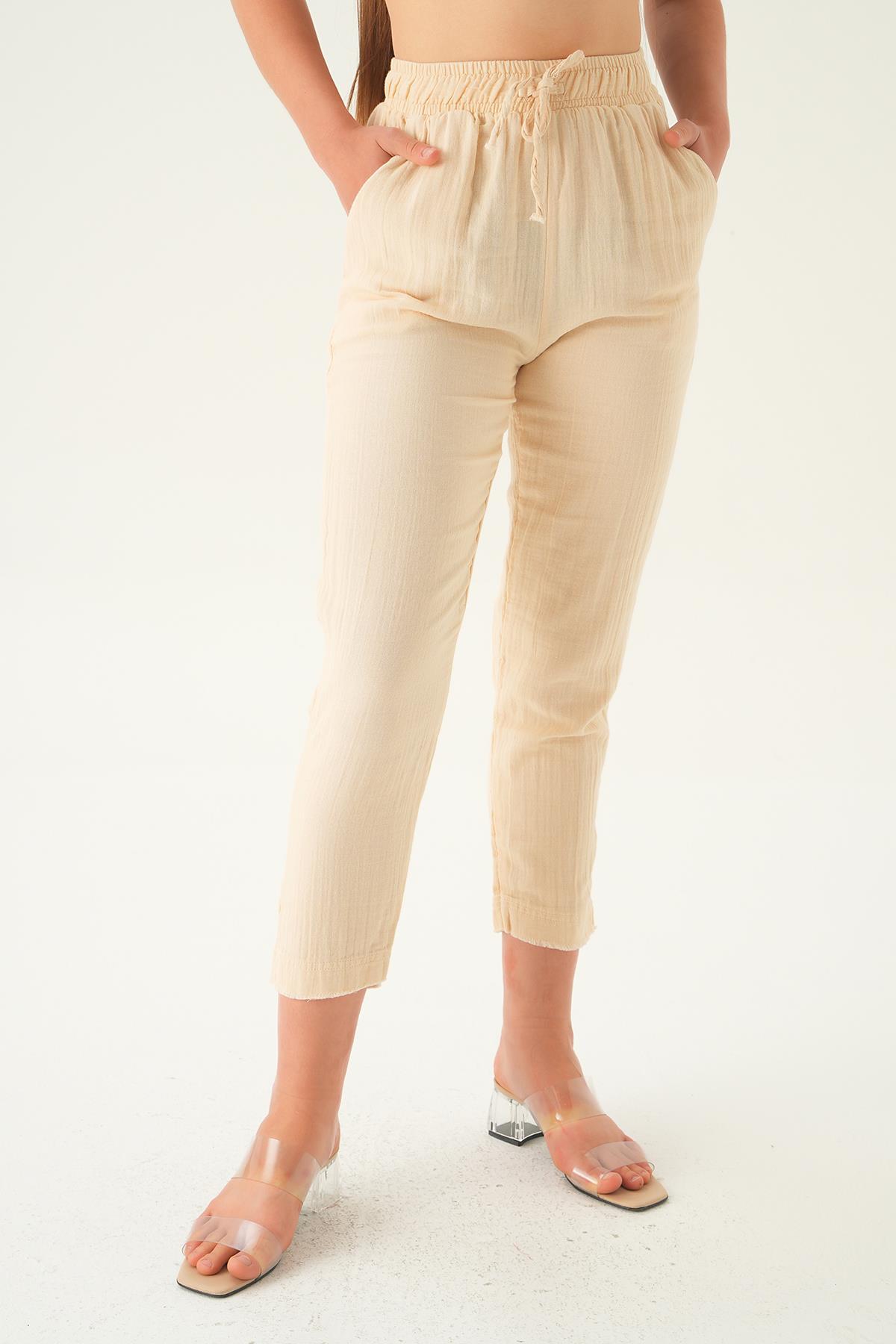 Taş Bağcıklı Cepli Pantolon 1067 - 3