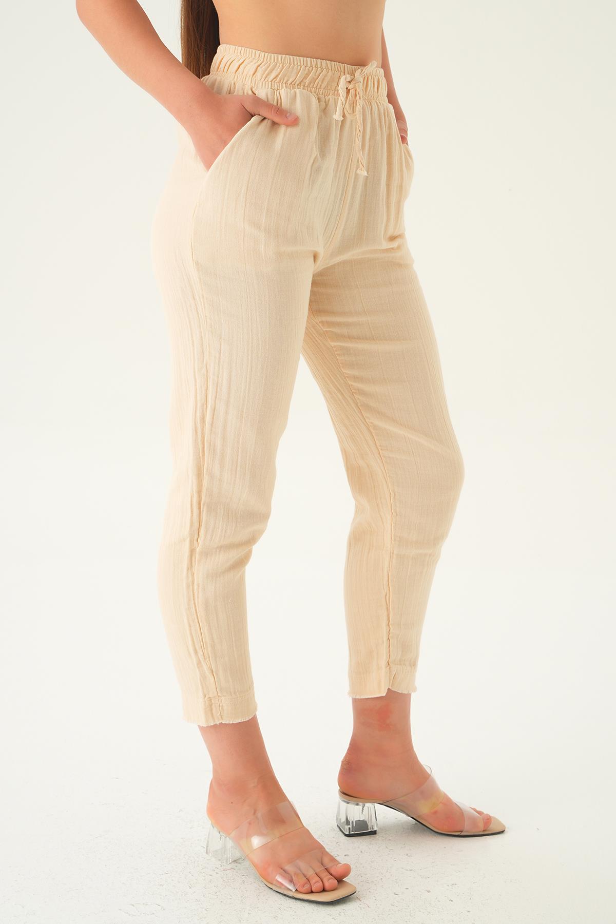 Taş Bağcıklı Cepli Pantolon 1067 - 4