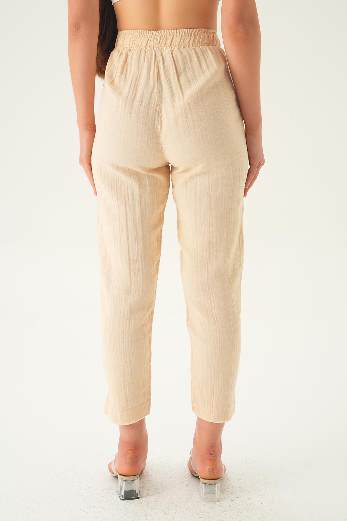 Taş Bağcıklı Cepli Pantolon 1067 - 5