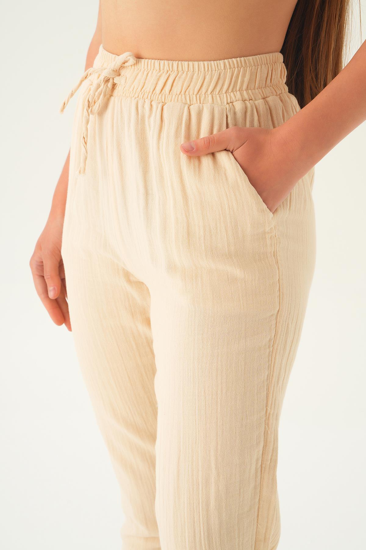 Taş Bağcıklı Cepli Pantolon 1067 - 6