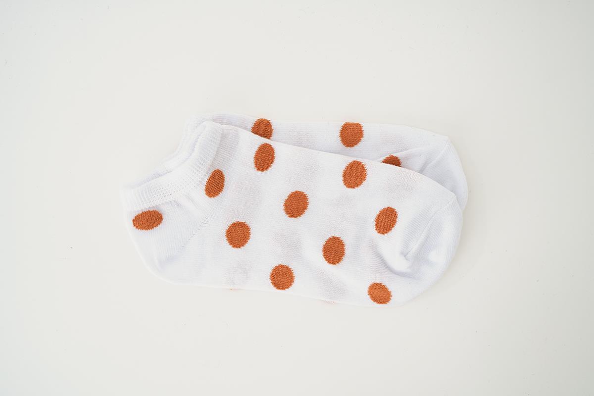 Renkli Puantiye Desen 4'lü Patik Çorap 1070 - 3