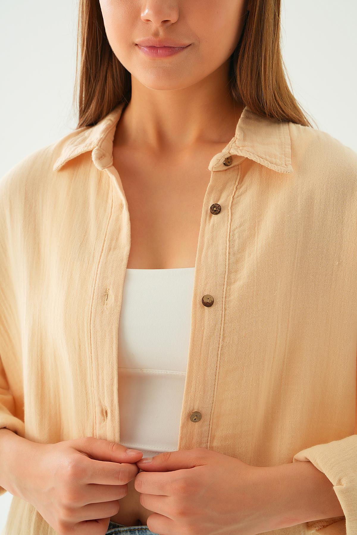 Taş Dikiş Detay Gömlek 1073 - 2