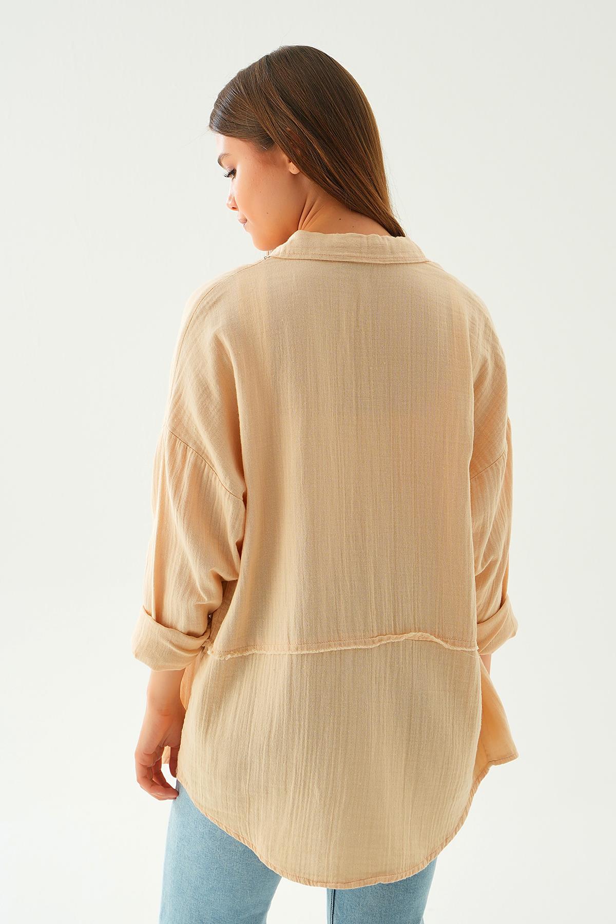 Taş Dikiş Detay Gömlek 1073 - 4