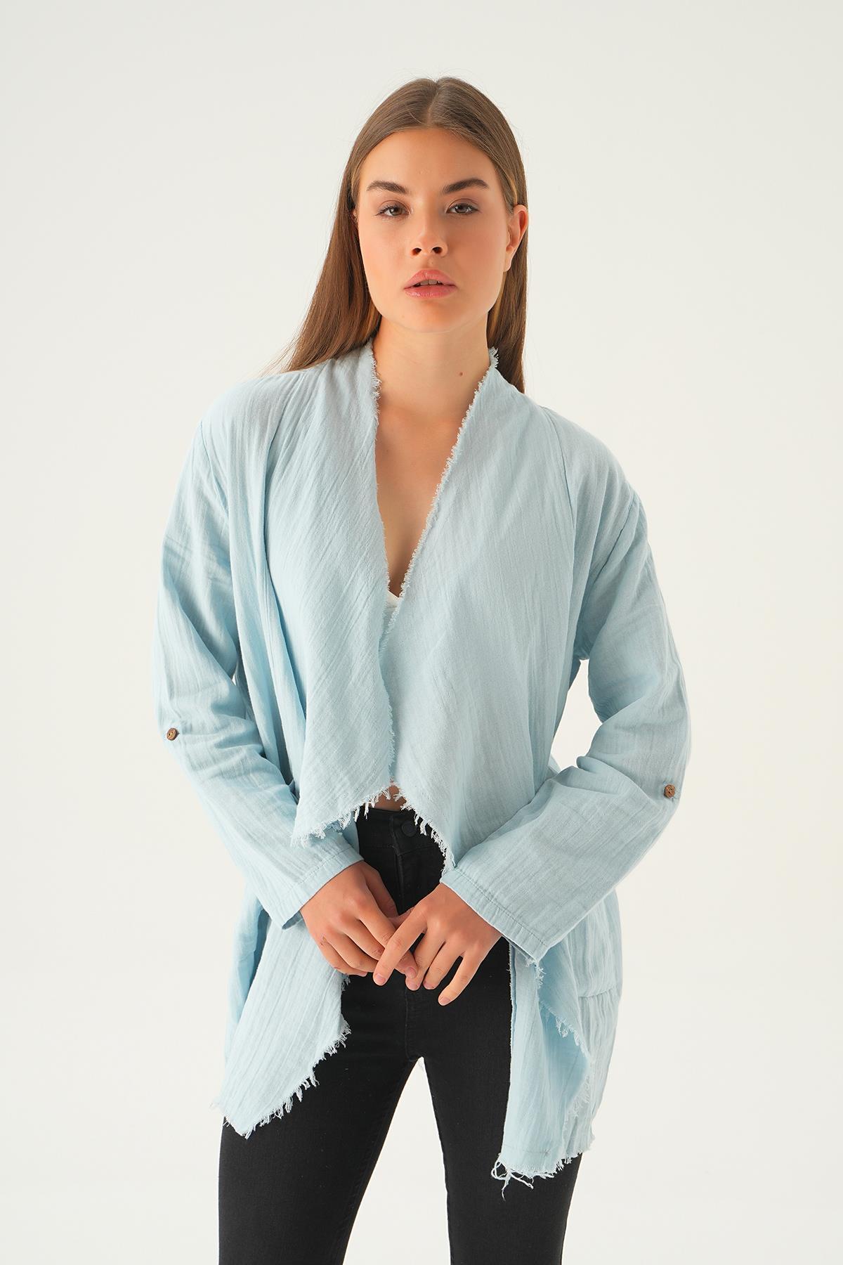 Bebe Mavi Salaş Kimono 1076 - 3