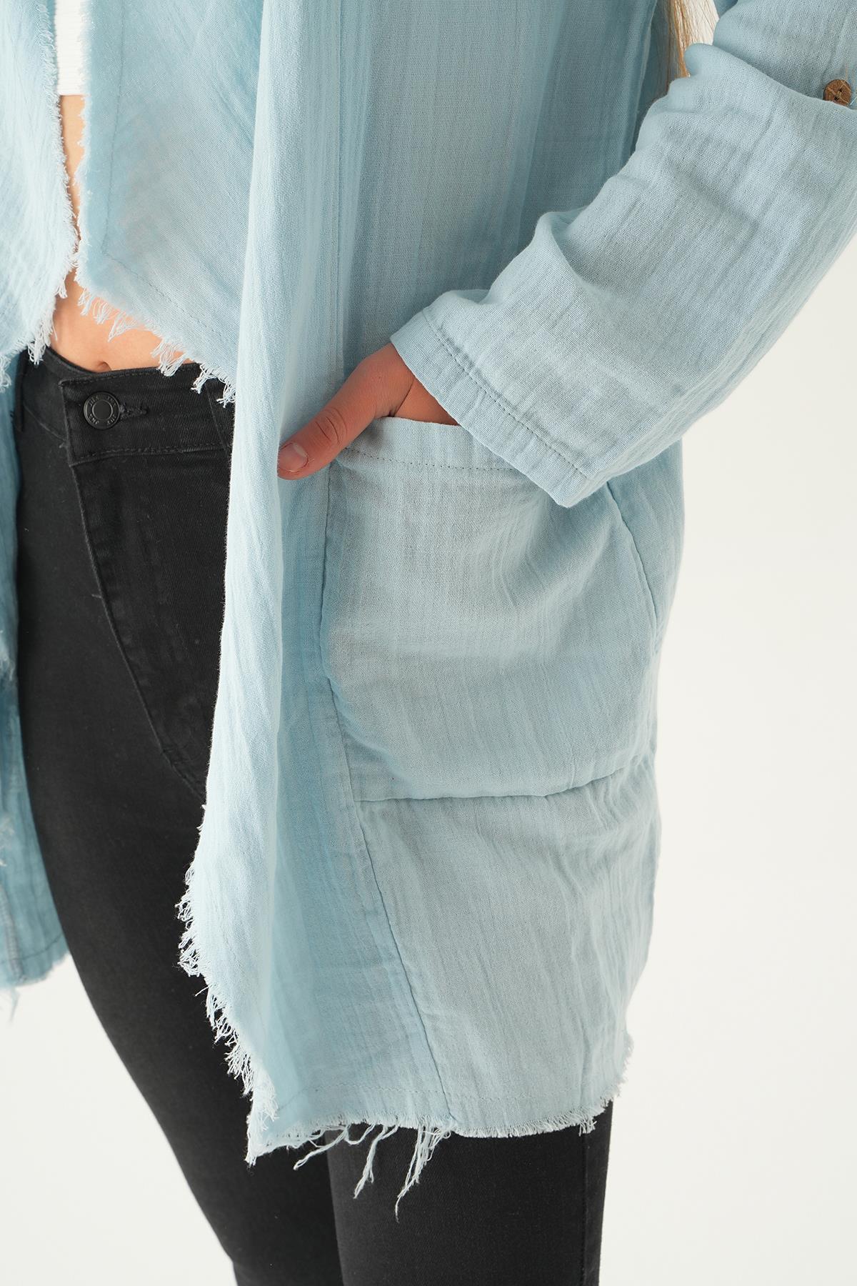 Bebe Mavi Salaş Kimono 1076 - 6