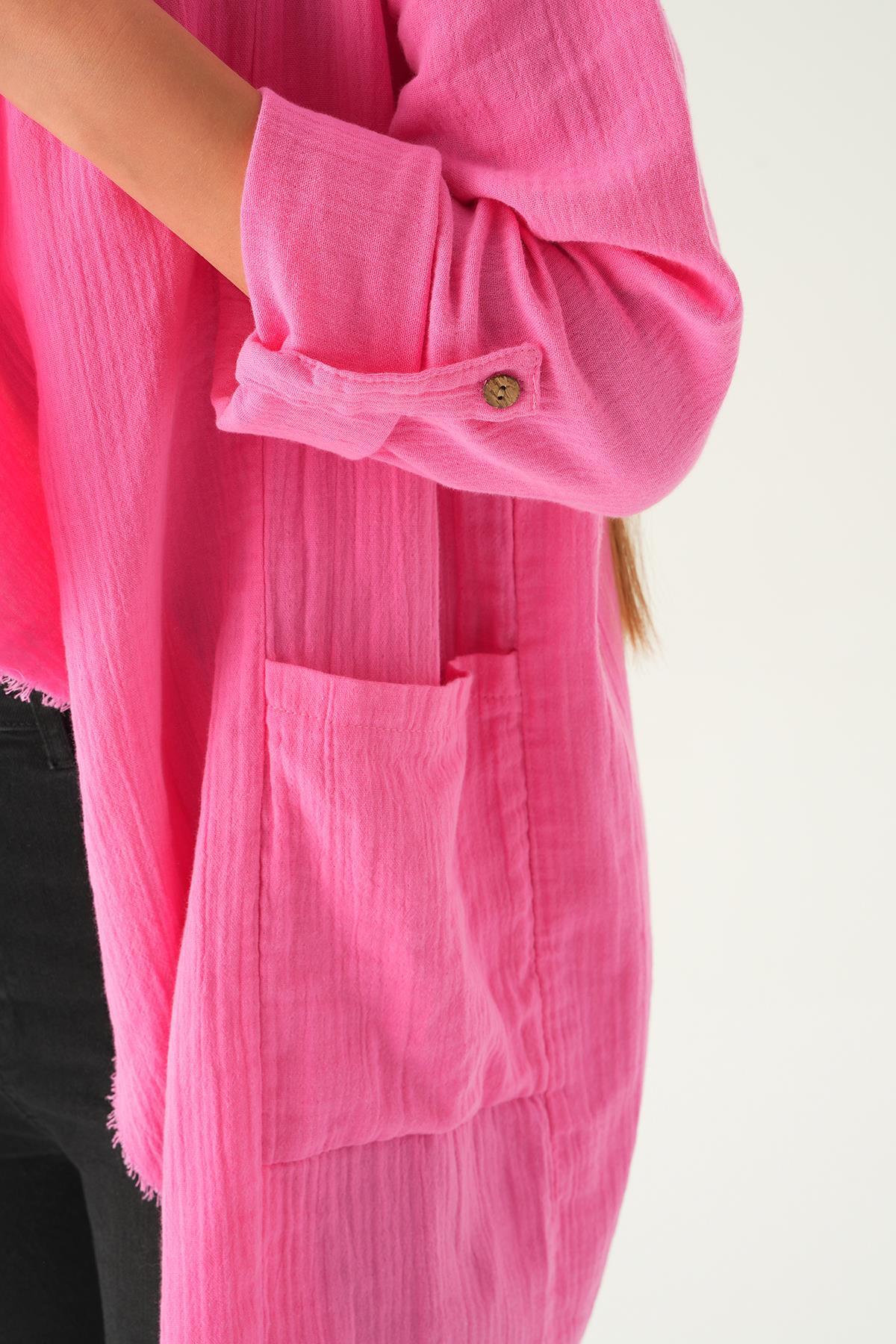 1076 Salaş Kimono Fuşya - 6