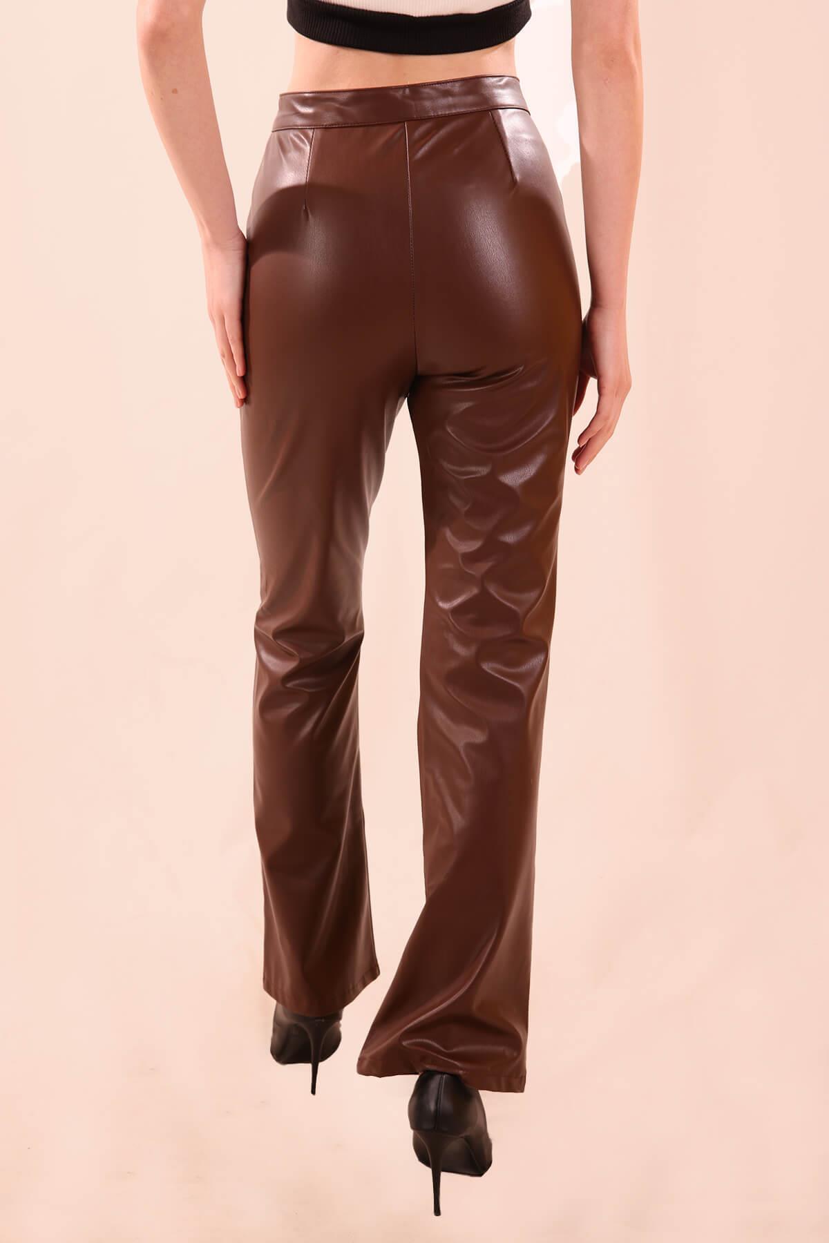 Kahve Deri Pantolon 108 - 5