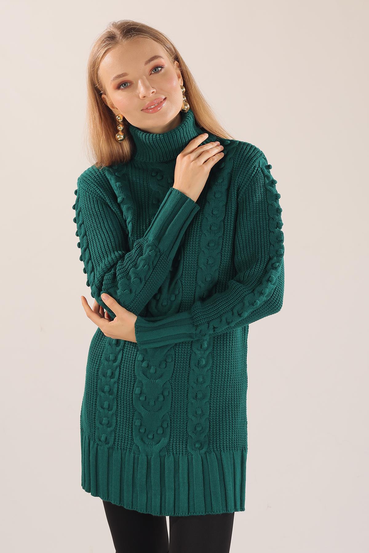 11002 Örgü Detay Boğazlı Kazak Nefti - 3