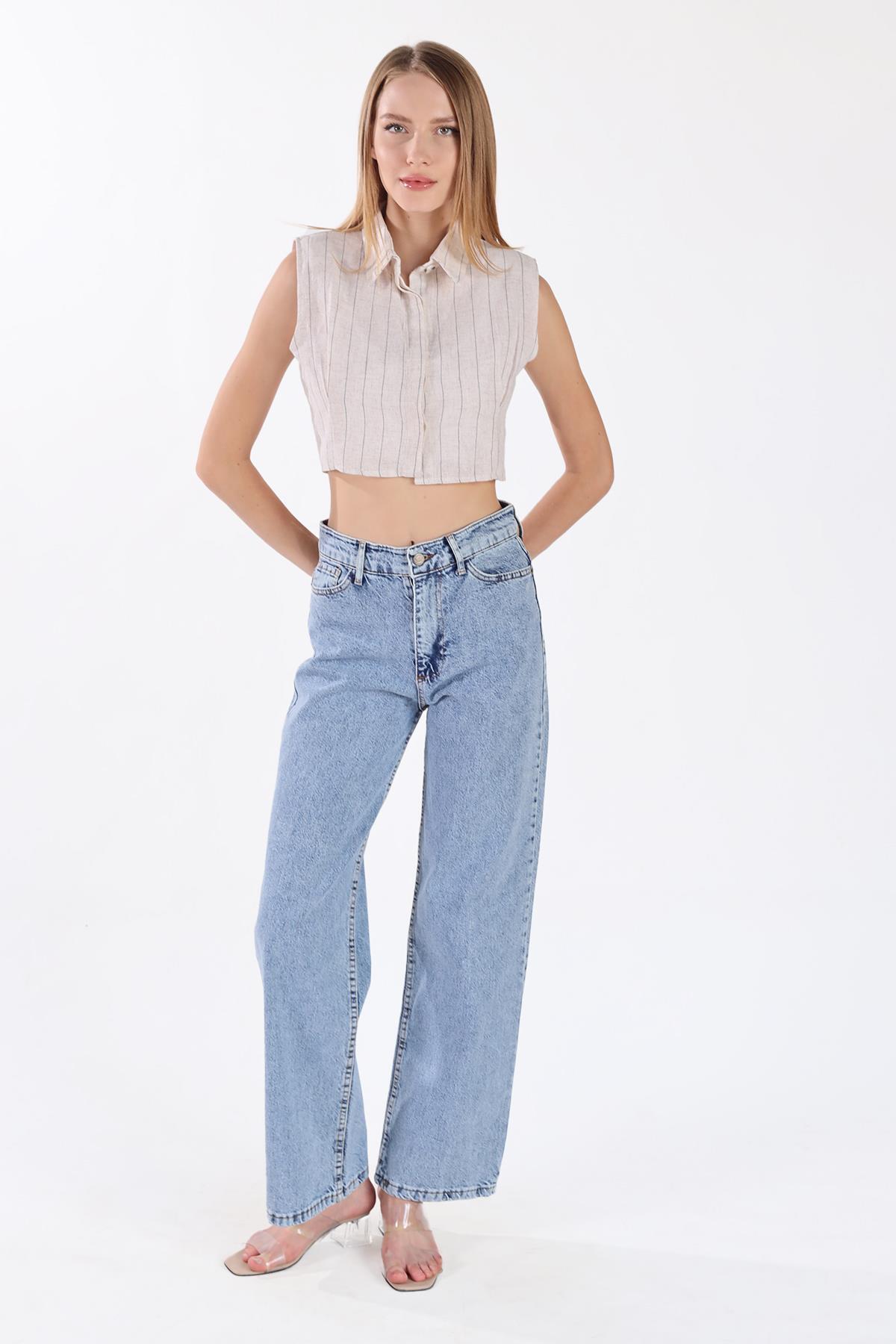 11107 Bol Paça Kot Pantolon Buz - RAYS