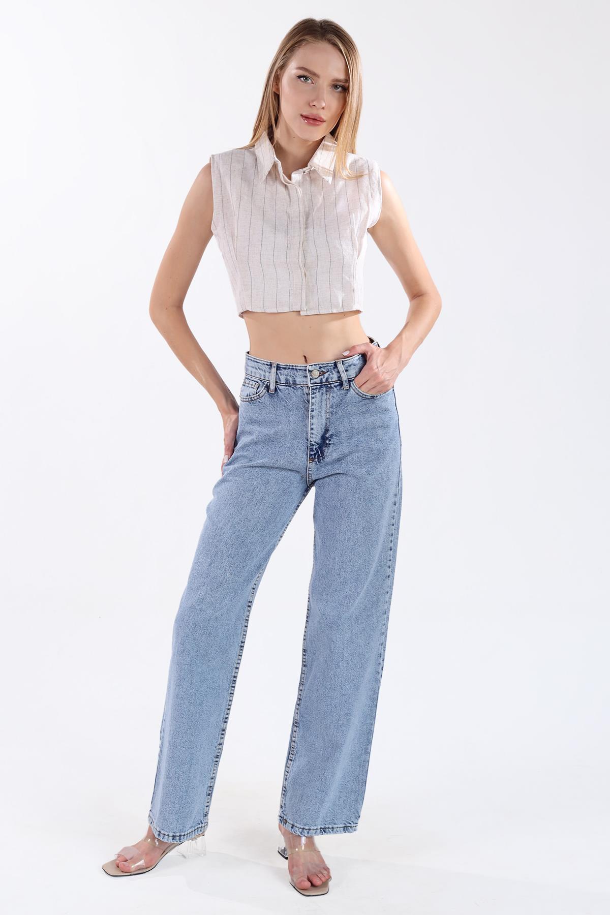 Buz Bol Paça Kot Pantolon 11107 