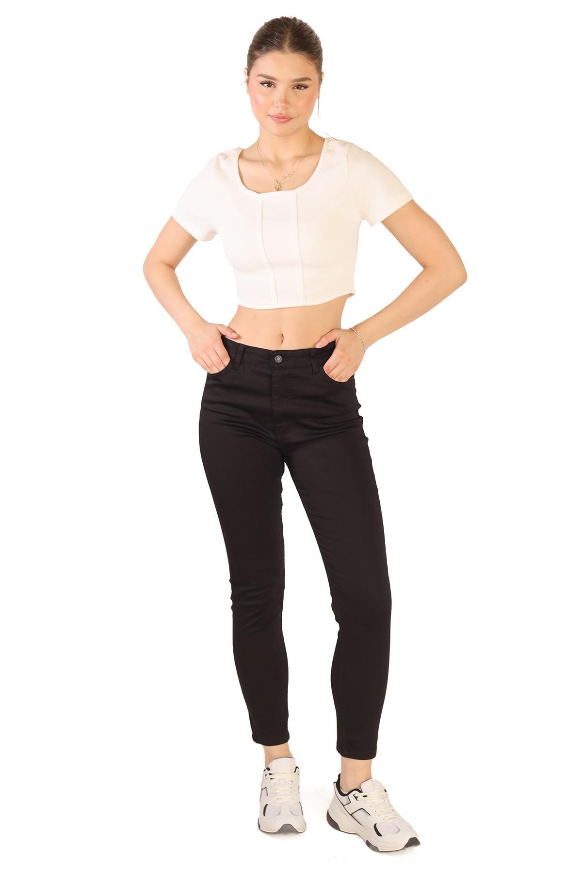 11008 Battal Boy Pantolon Siyah - 6