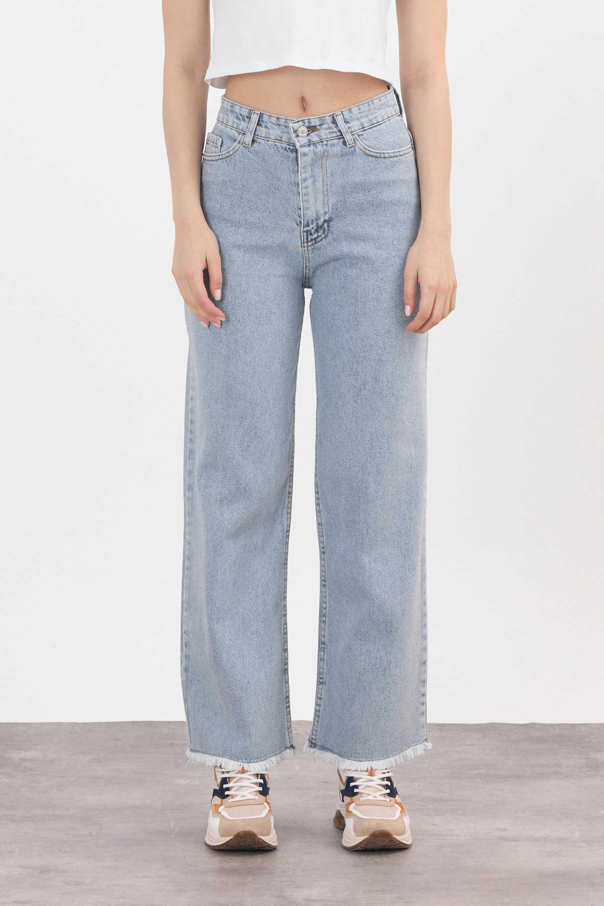 Buzkar Paça Püskül Detay Jean 11020 - 3