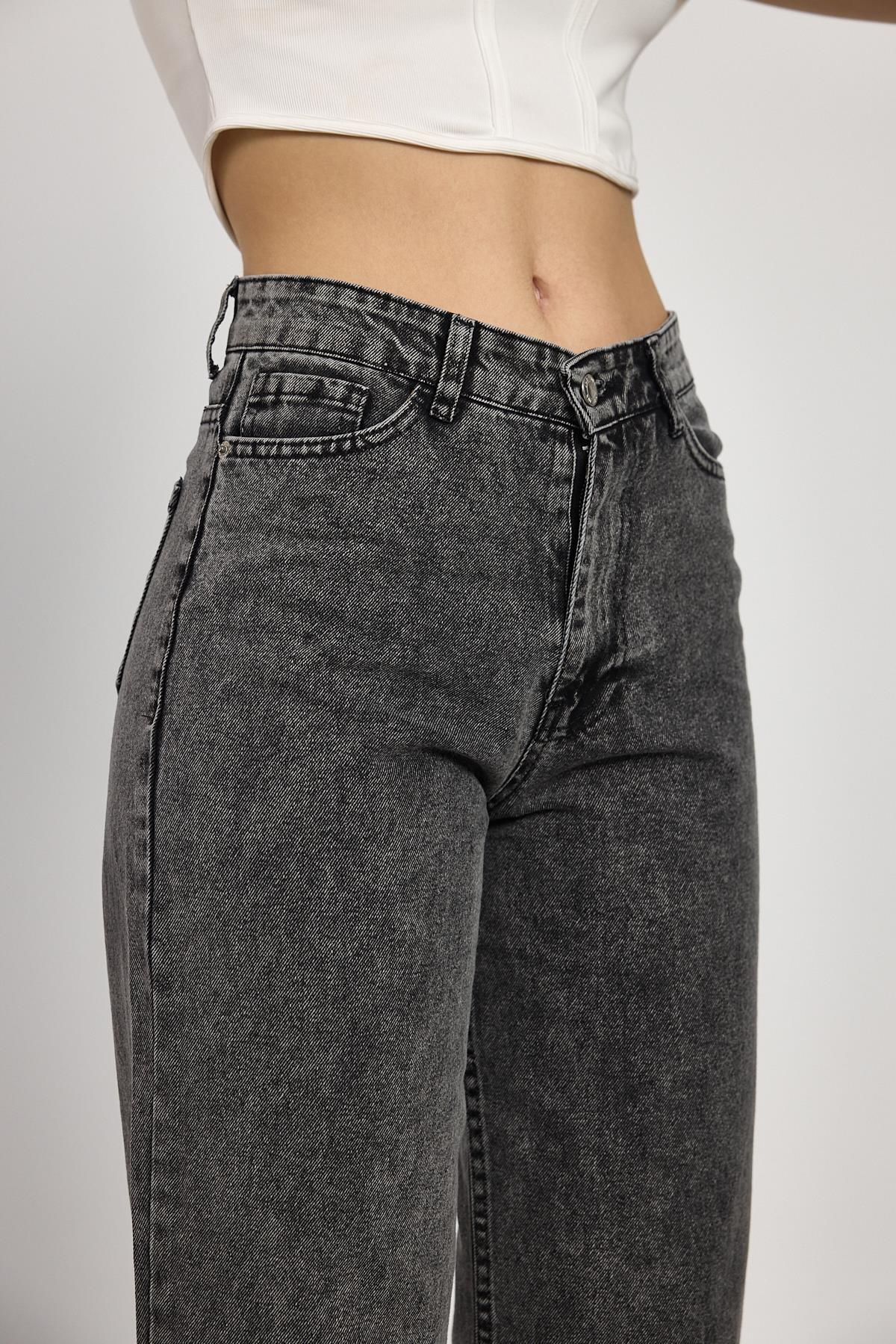 Füme Paça Püskül Detay Jean 11020 - 4