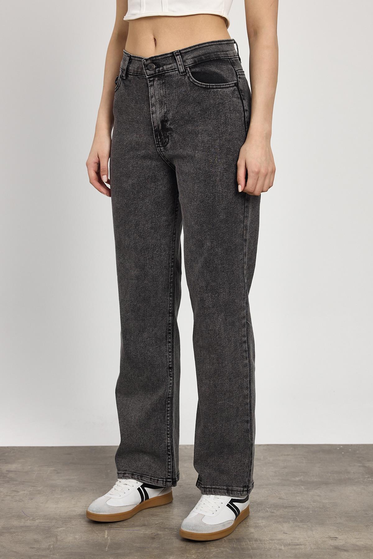 Füme Likralı Bol Paça Pantolon 11104 - 6