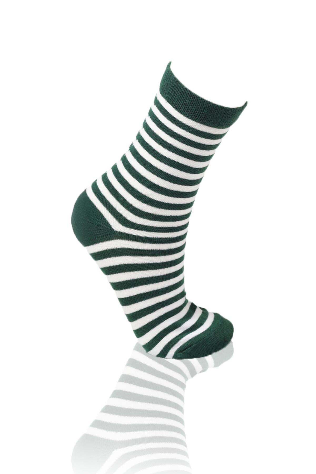 Renkli 3'lü Soket Çorap 1111 - 2