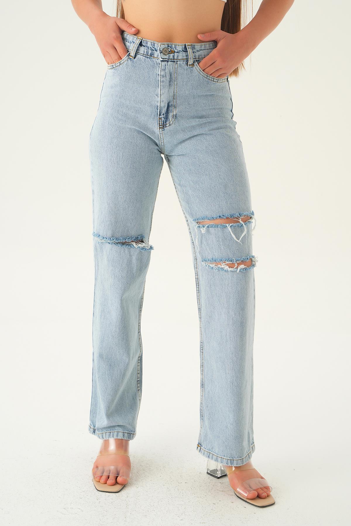 11110 Lazerli Palazzo Pantolon Buzkar - 4