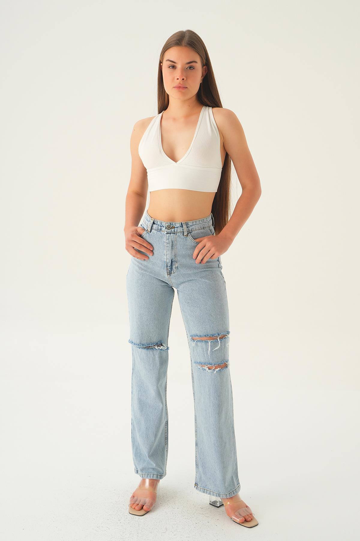 Buzkar Lazerli Palazzo Pantolon 11110 