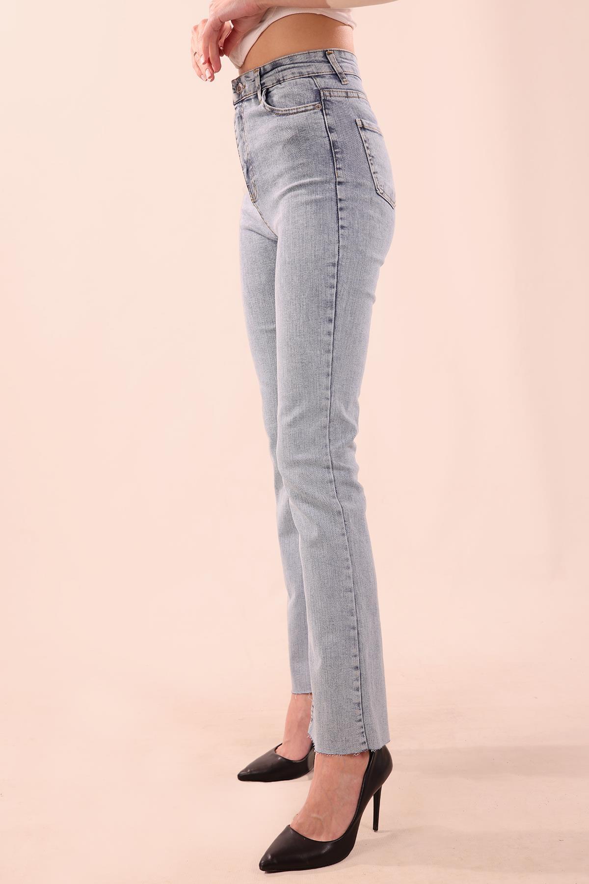 Buz Yırtmaçlı Jean Pantolon 11124 - 4
