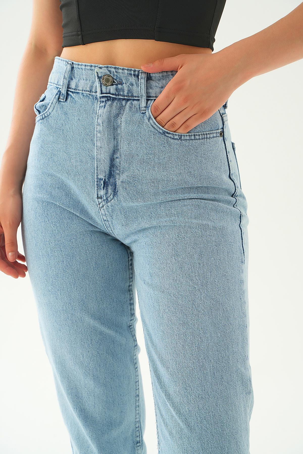 Buzkar Paça Taş Detay Jean 11131 - 5