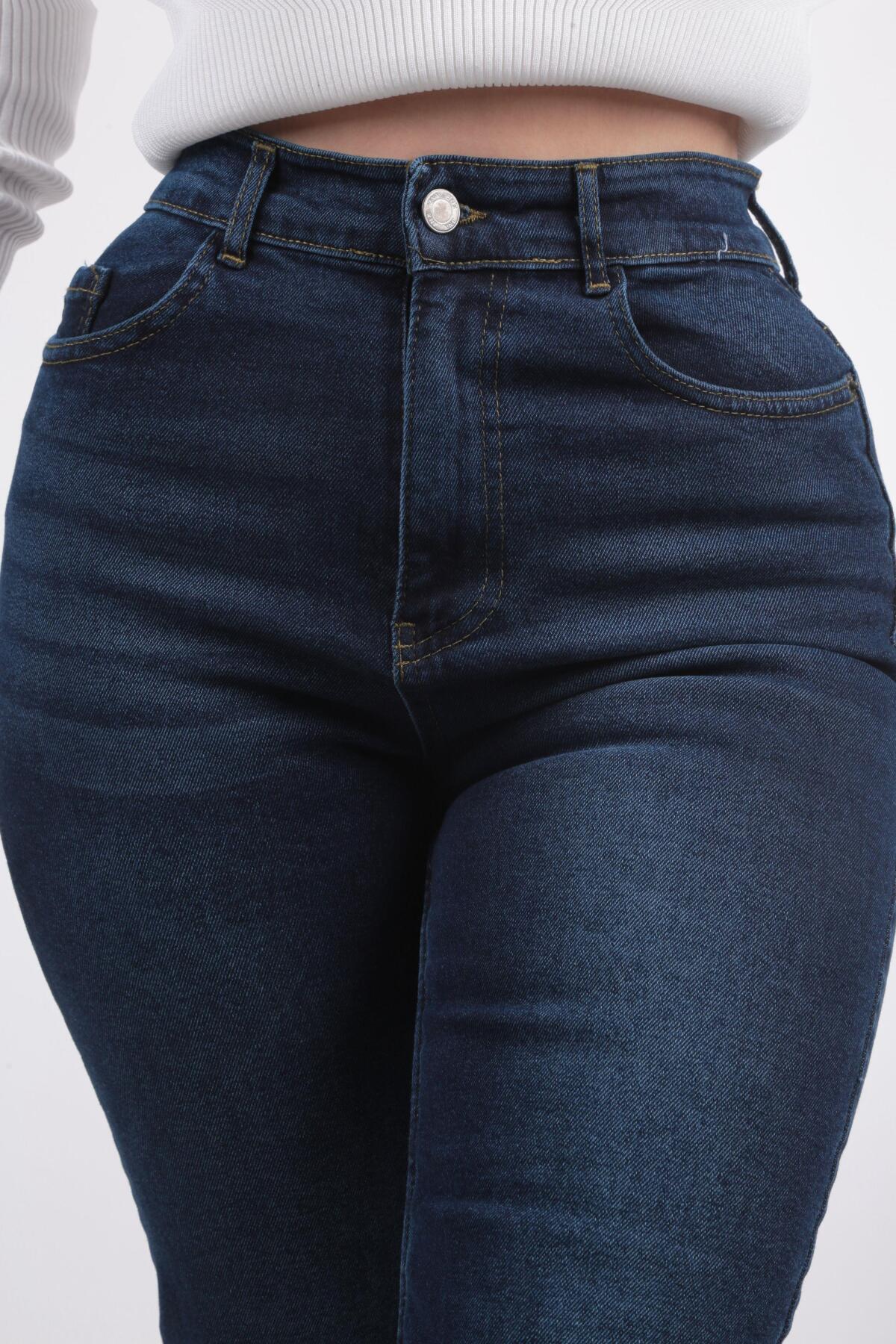 Koyu Mavi Boyfriend Jean 11135 - 3