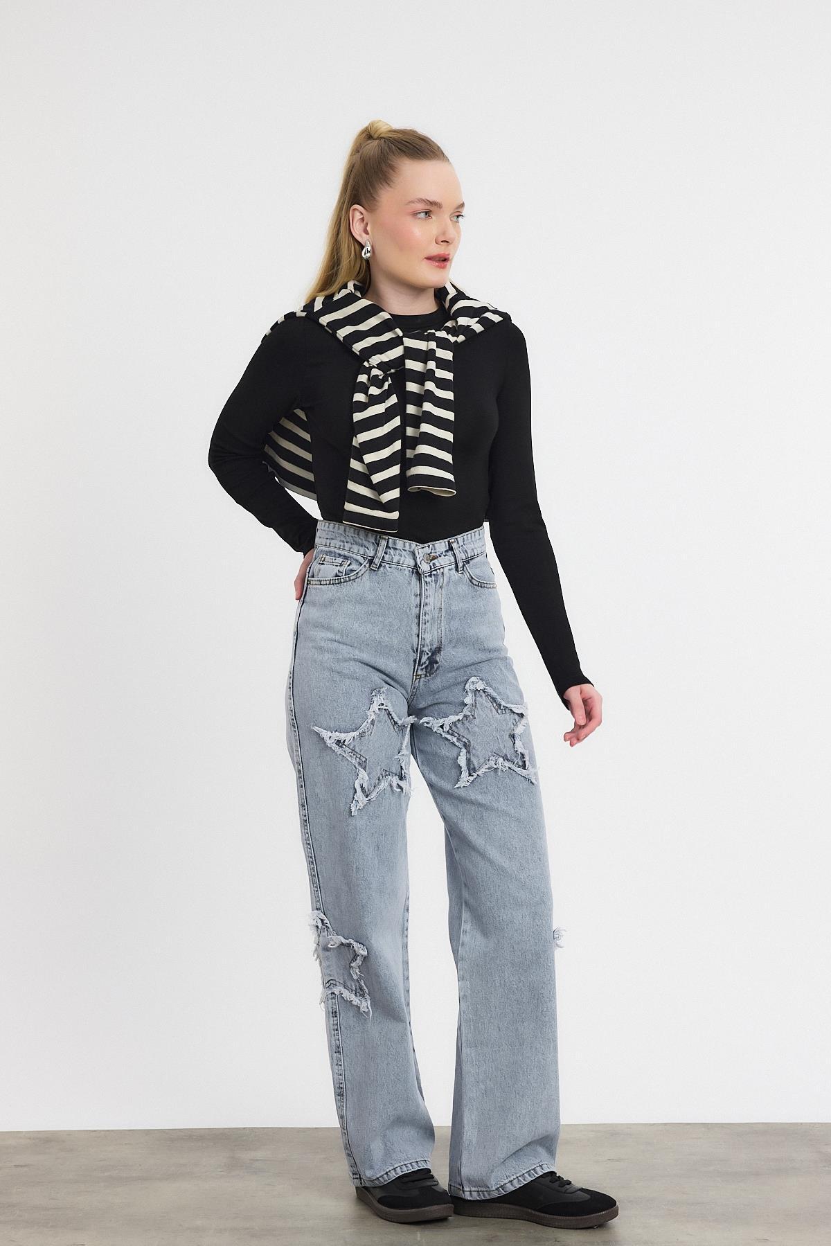 Buzkar Yıldız Detay Jean 11136 - 6