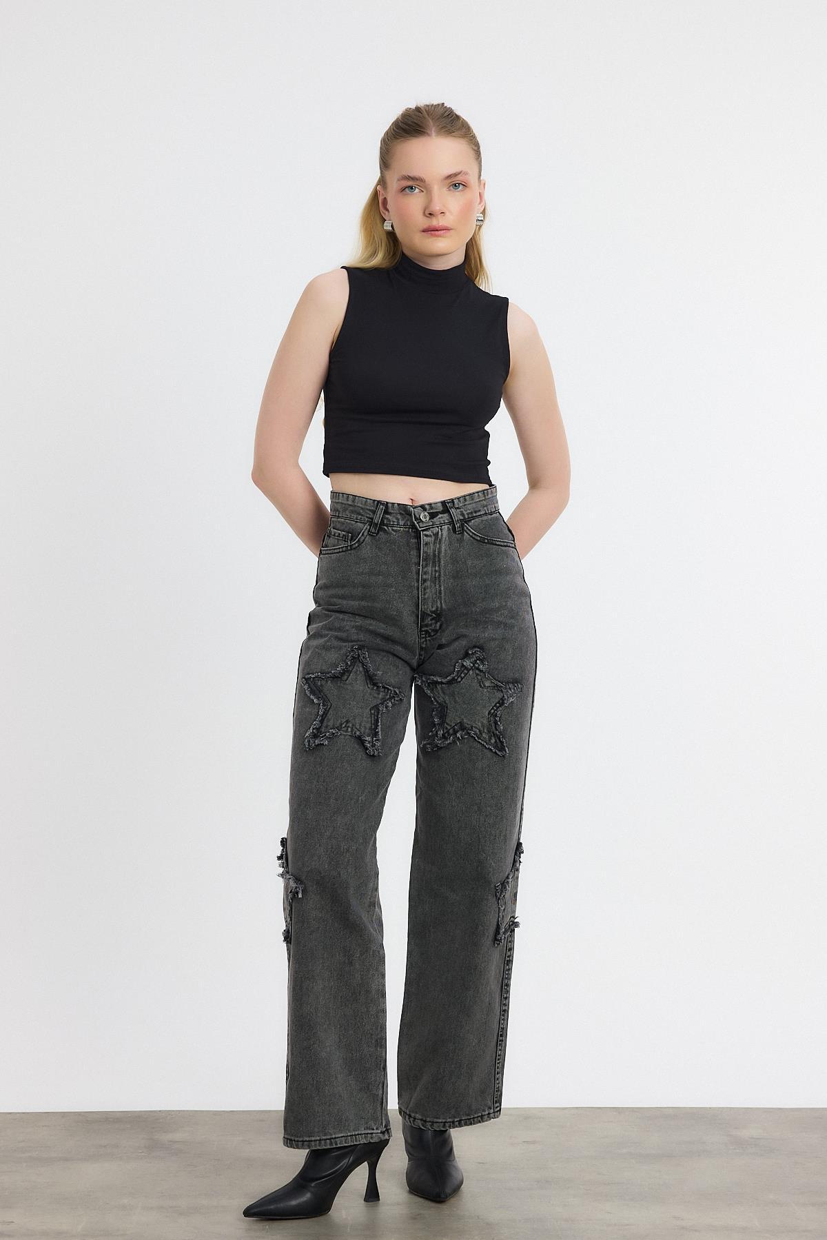 Yıldız Detay Jean 11136 Füme - 6