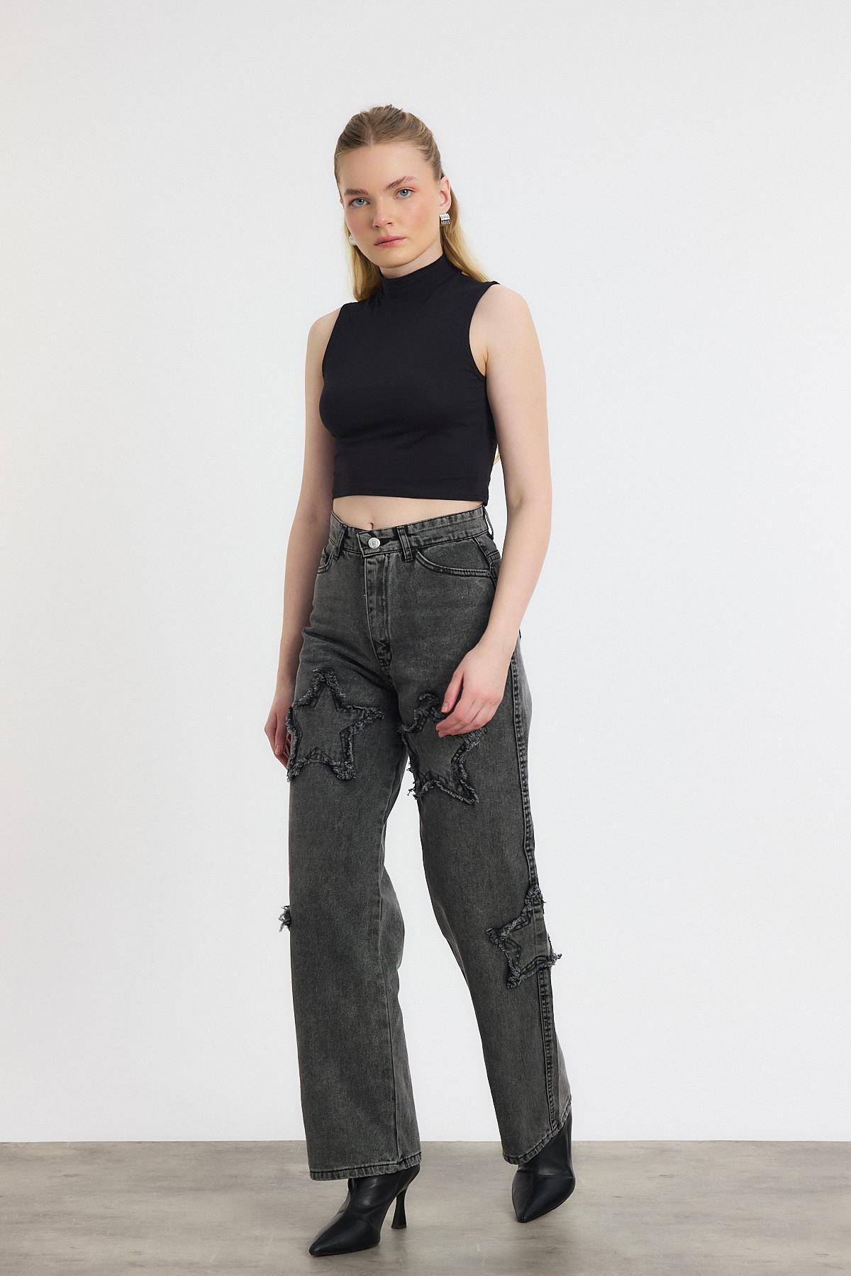 Yıldız Detay Jean 11136 Füme - 7