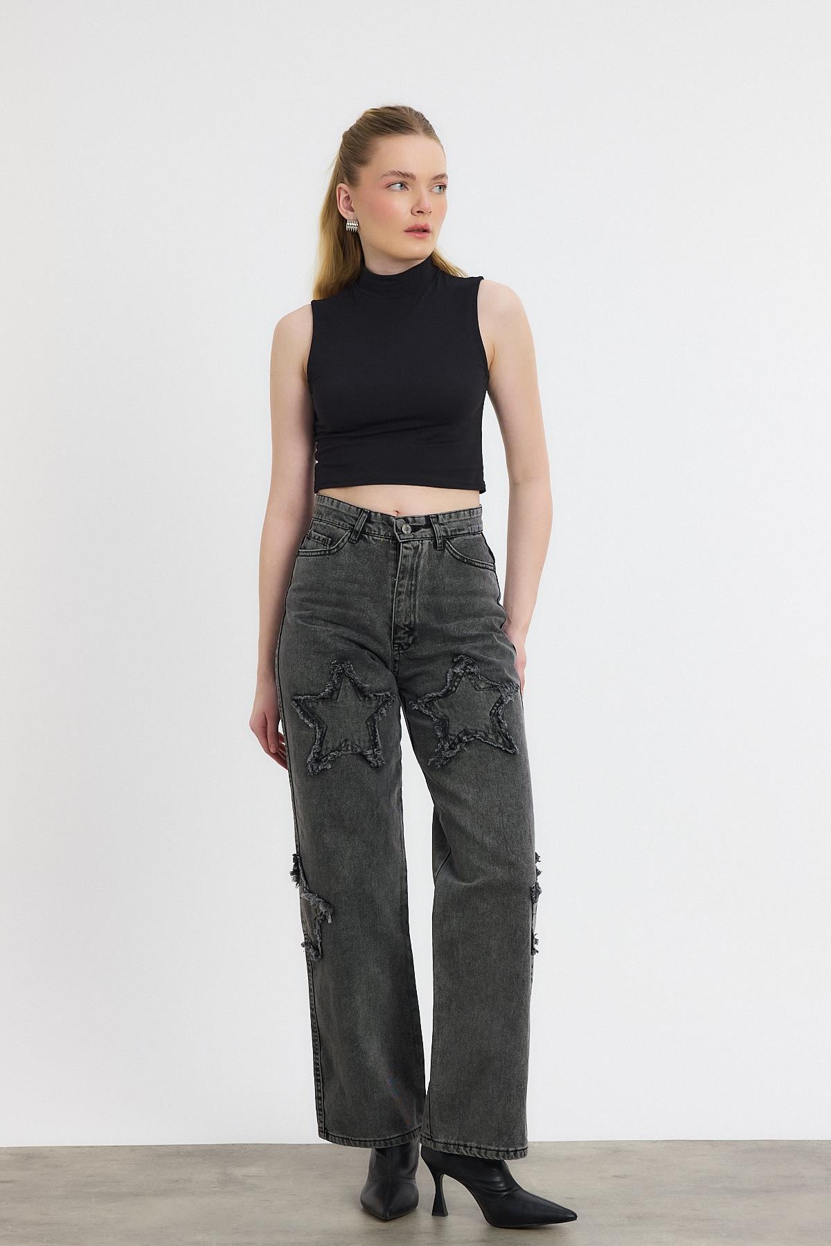 Yıldız Detay Jean 11136 Füme - 8