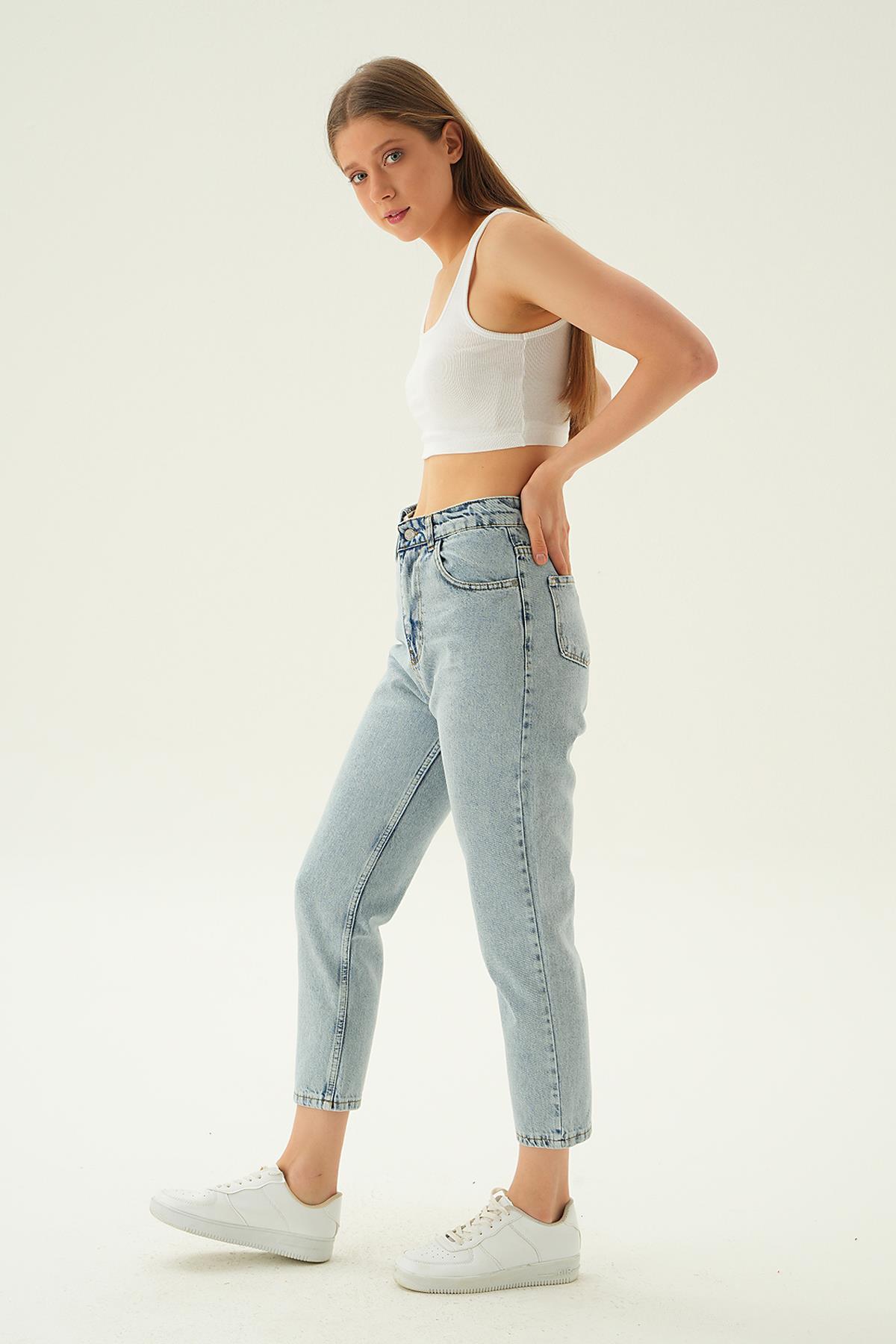 Kar Yıkama Cep Kapaklı Jean 11137 - 2