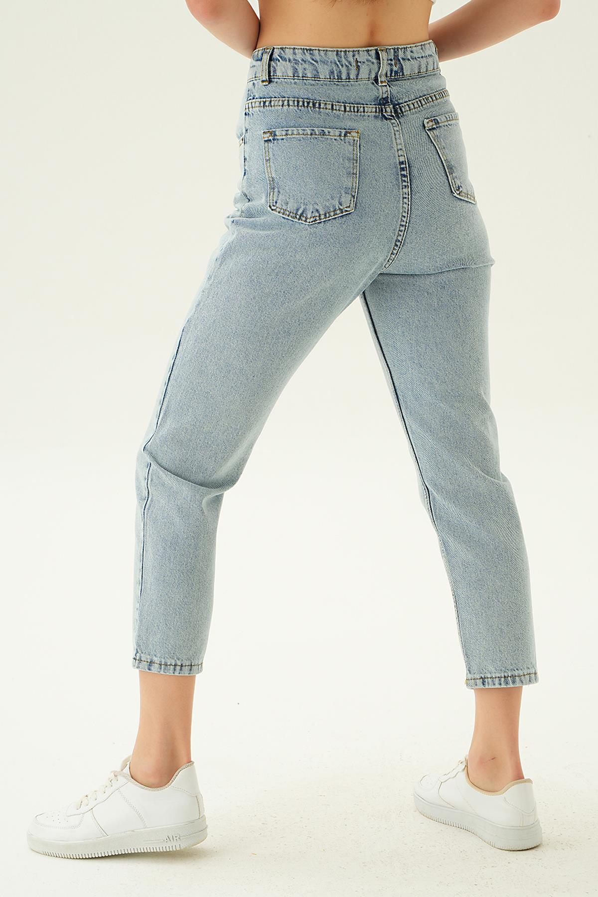 Kar Yıkama Cep Kapaklı Jean 11137 - 3