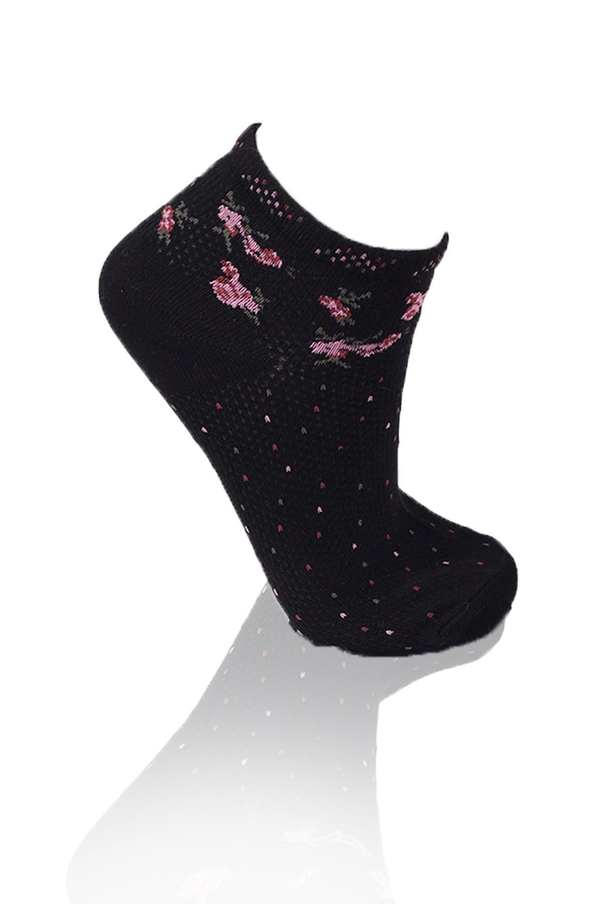 1114 3'lü Patik Çorap Renkli - 3