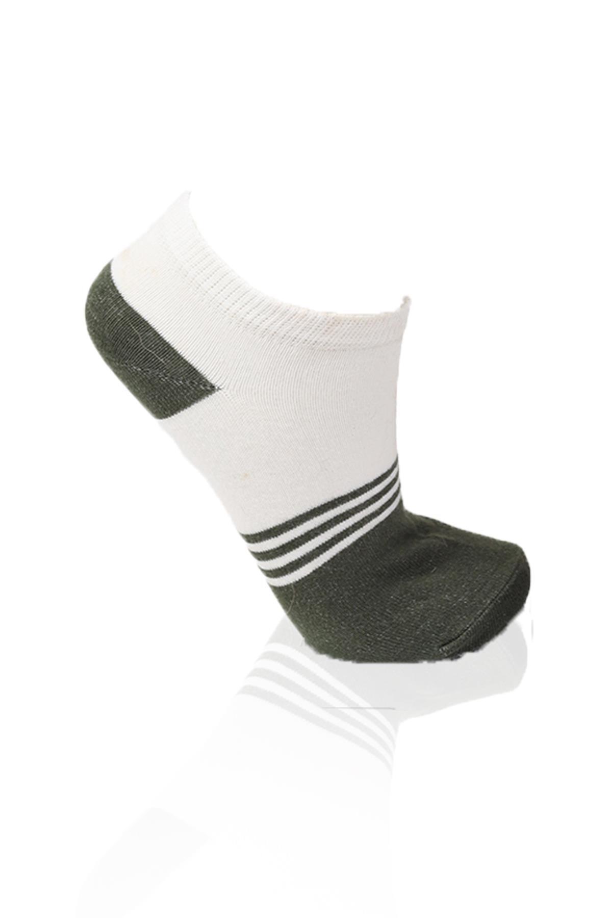 Renkli 3'lü Patik Çorap 1119 - 3