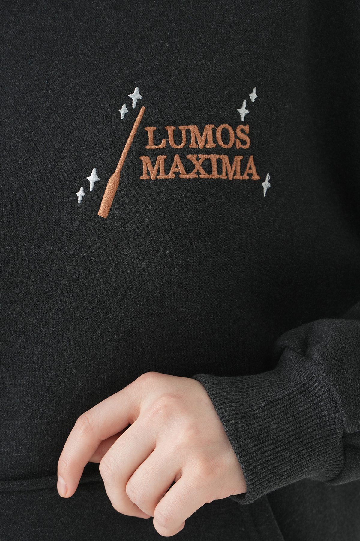 Antrasit Kapüşonlu Sweat 1203 - 4