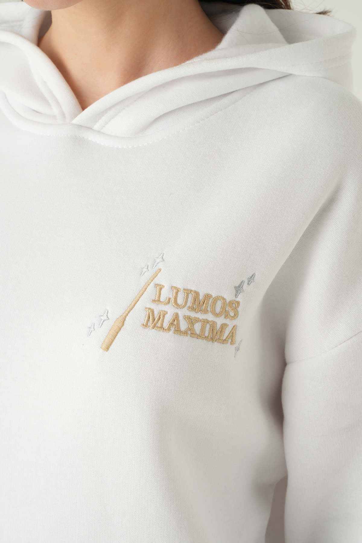 Kapüşonlu Sweat 1203 Ekru - RAYS