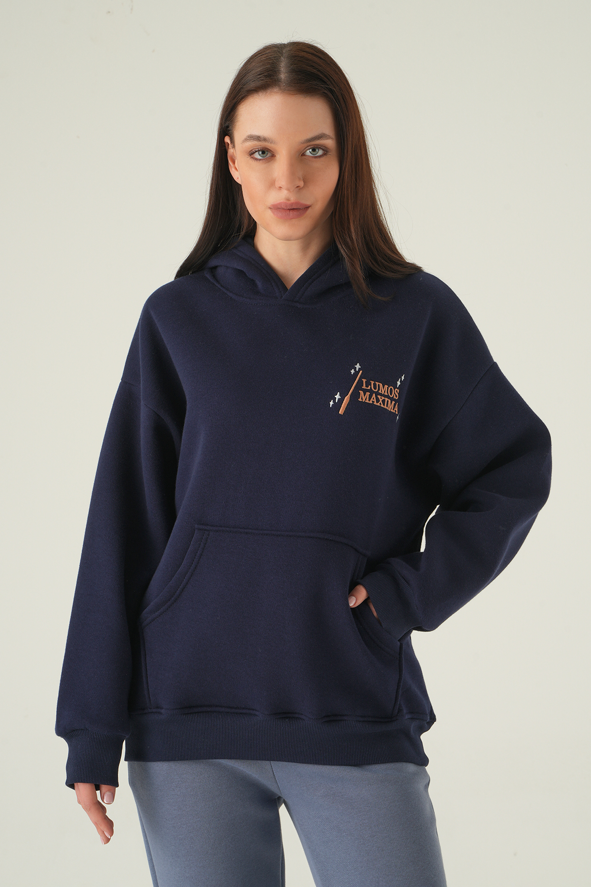 1203 Kapüşonlu Sweat Laci - 2