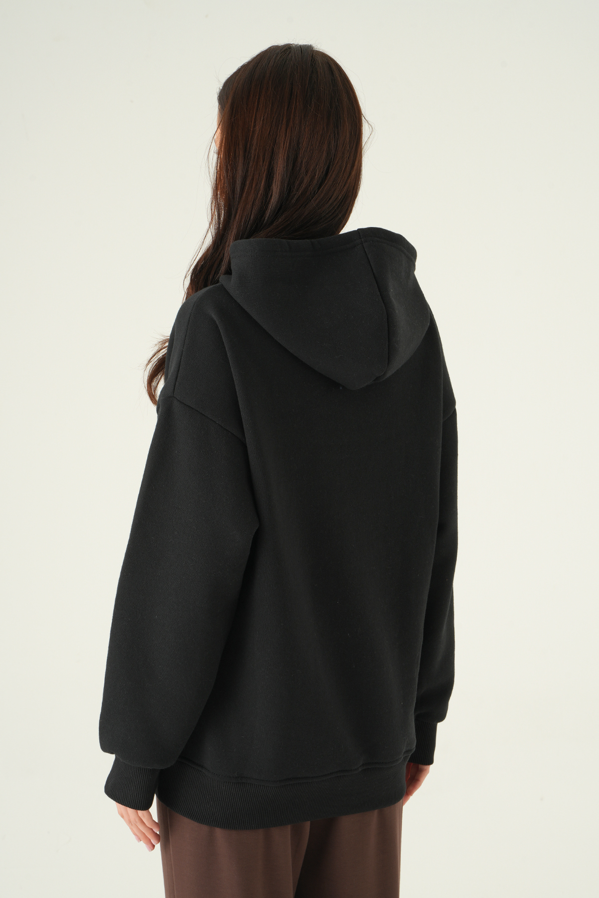 1203 Kapüşonlu Sweat Siyah - 5