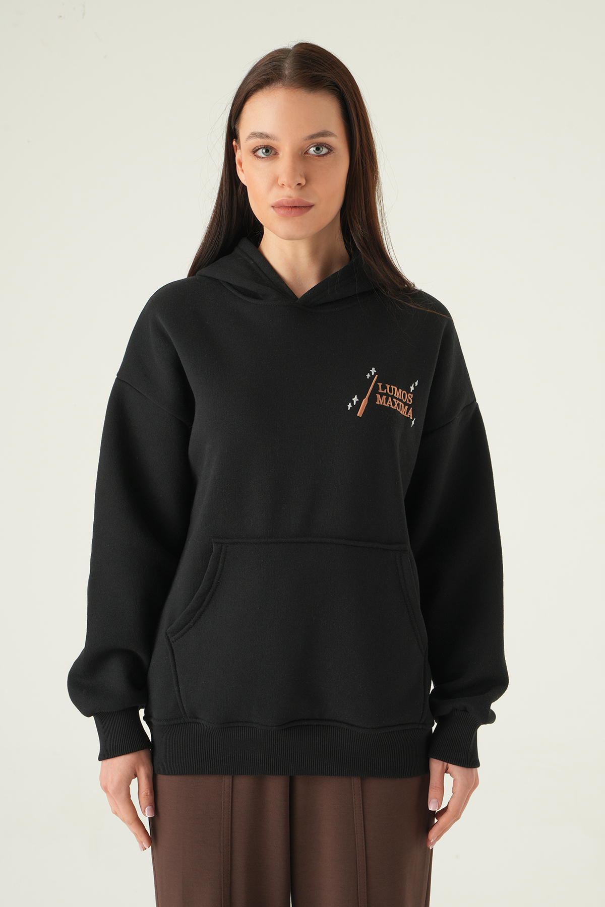 Siyah Kapüşonlu Sweat 1203 - RAYS (1)