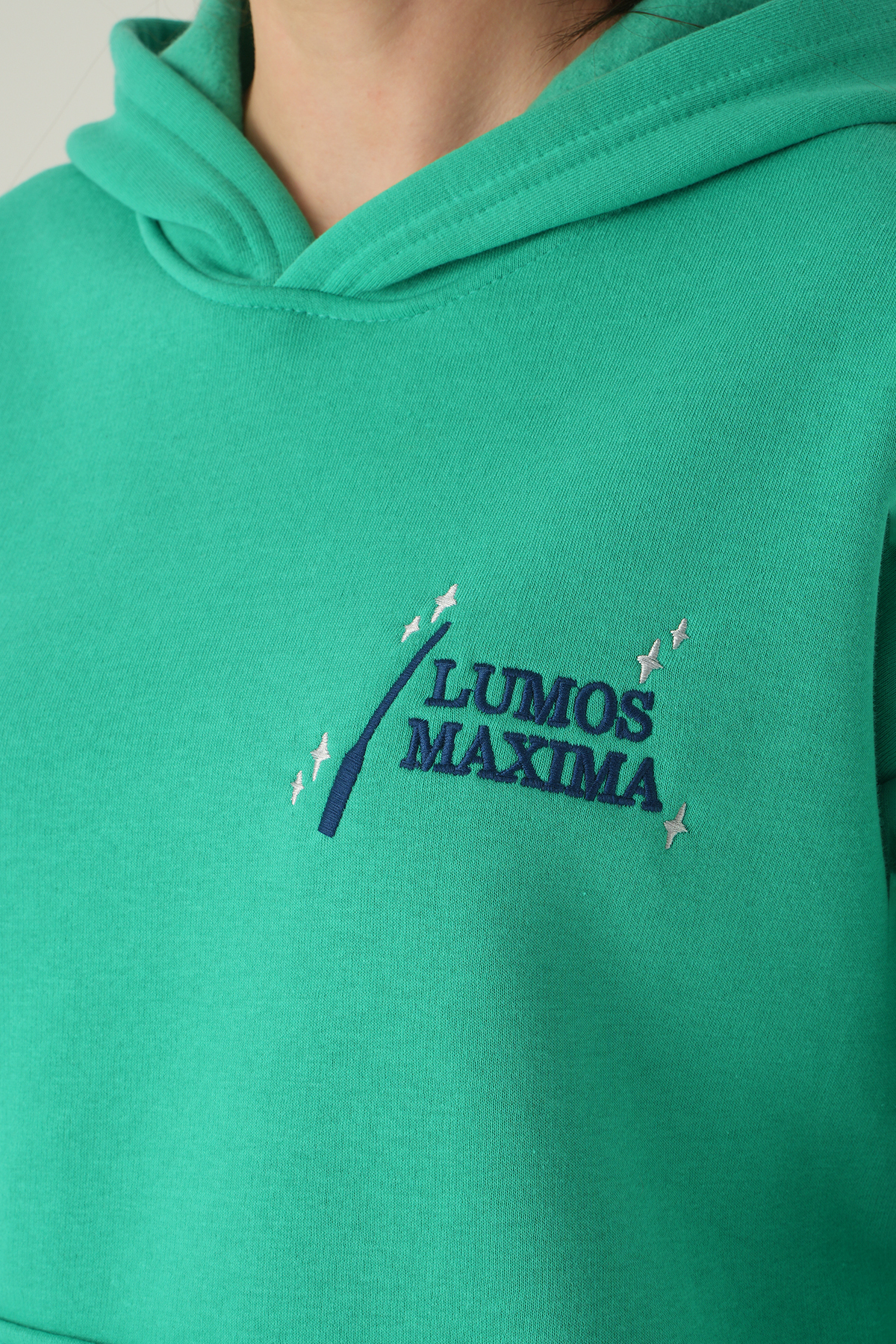 Kapüşonlu Sweat 1203 Yeşil - 4