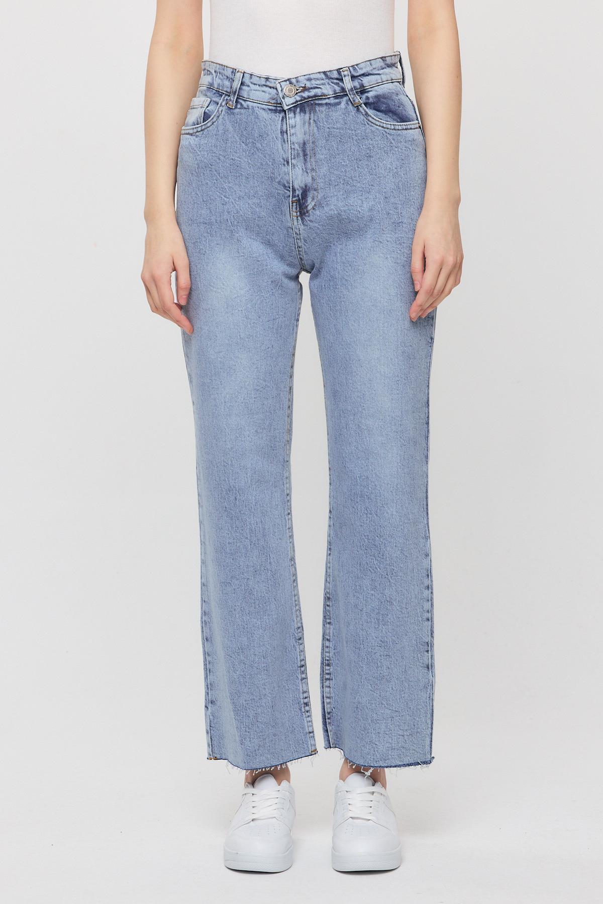Buzkar 12032 Paçası Kesik Straight Jean - RAYS