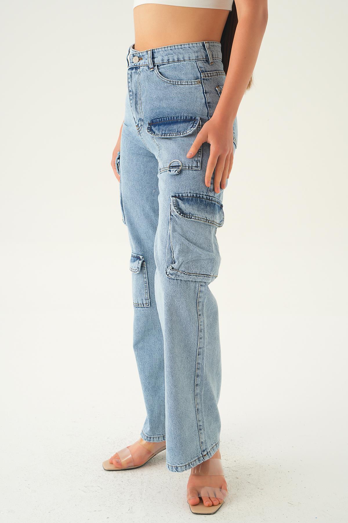 Kargo Cep Detay Jean 13100 Buz - 2