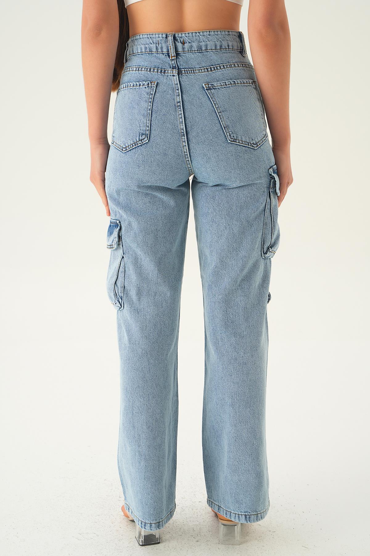 Kargo Cep Detay Jean 13100 Buz - 5