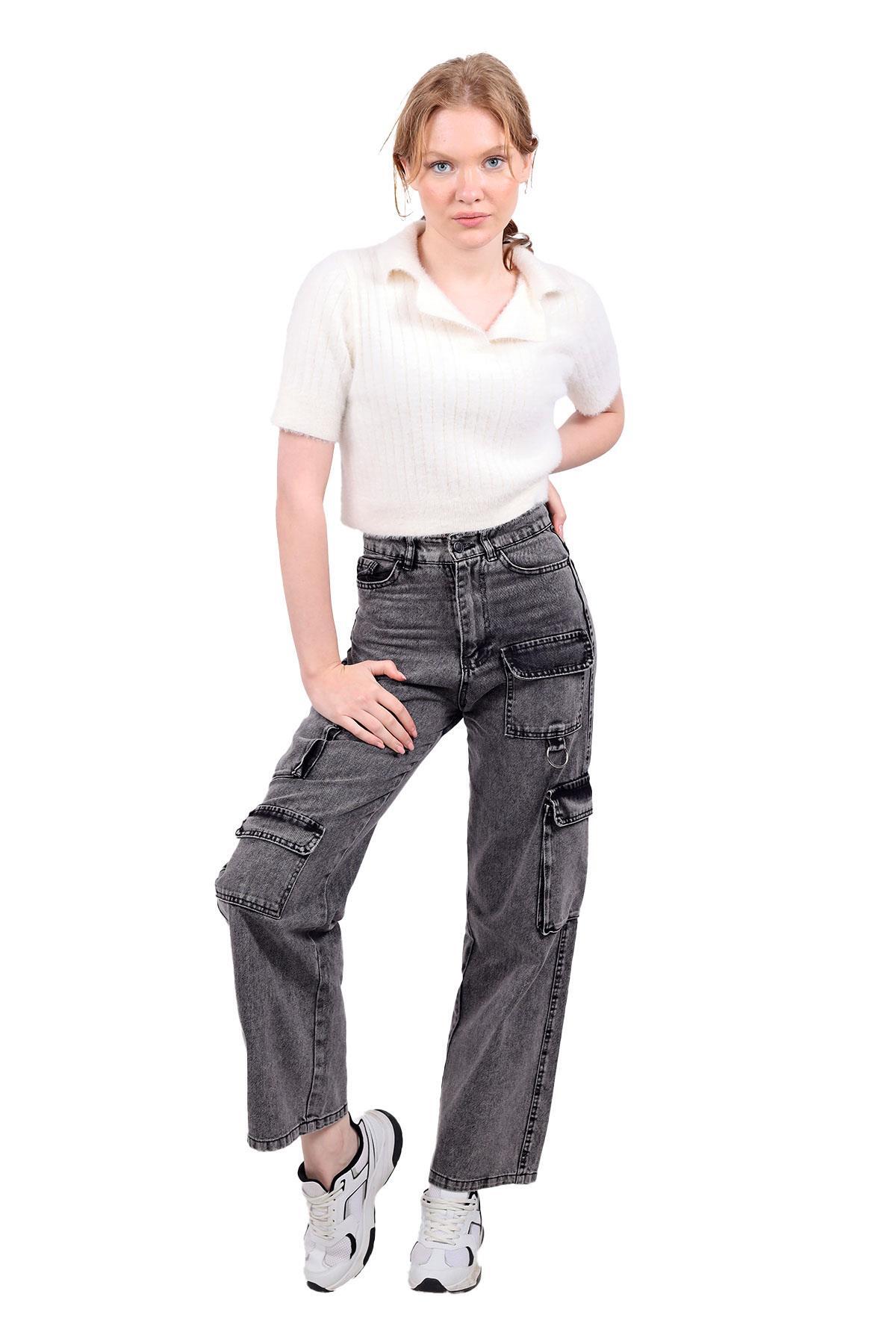 Füme Kargo Cep Detay Jean 13100 - 3