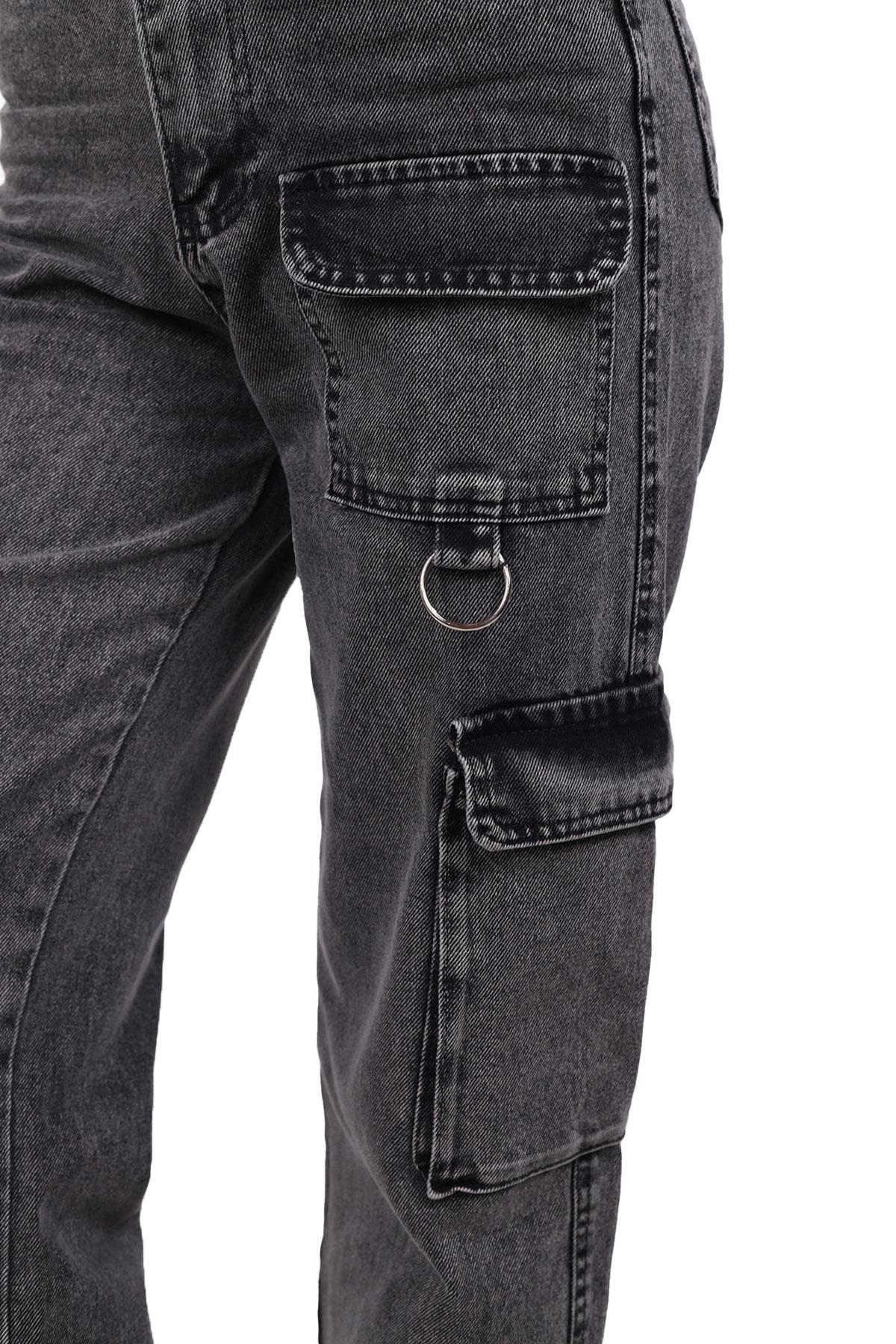 Füme Kargo Cep Detay Jean 13100 - 5