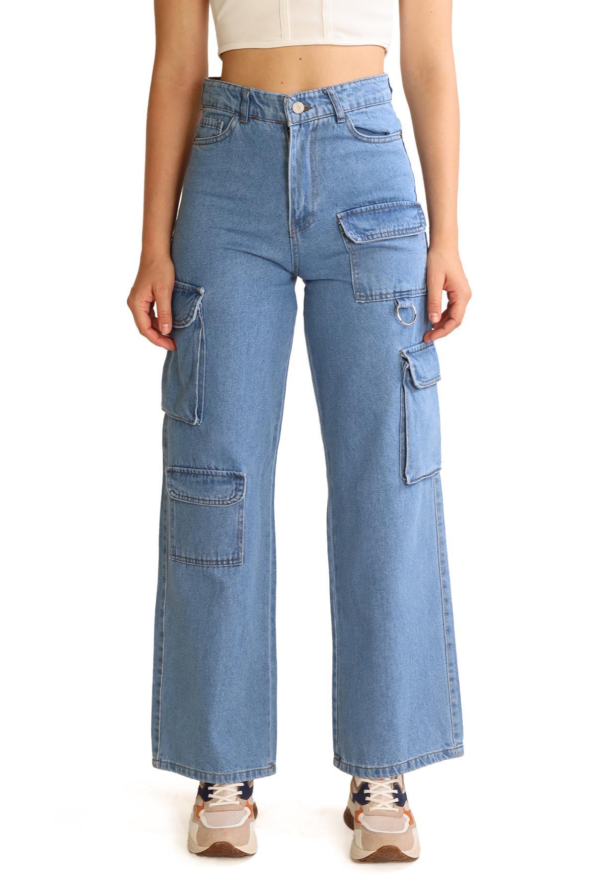 Kargo Cep Detay Jean 13100 Mavi - 2