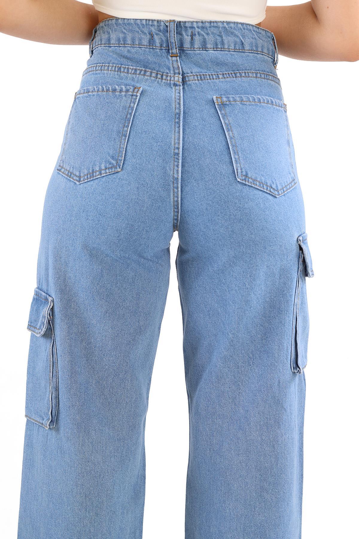 Kargo Cep Detay Jean 13100 Mavi - 5