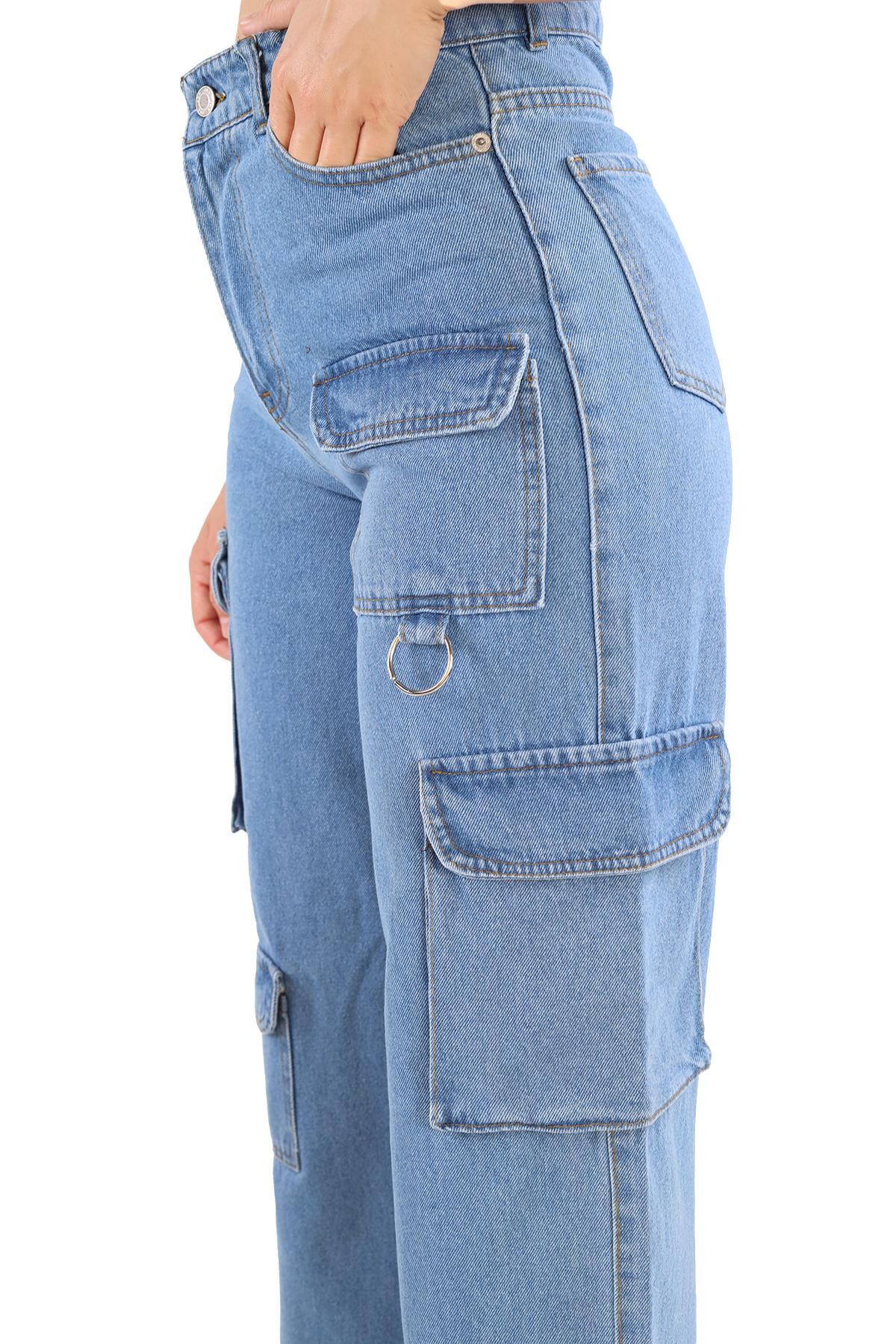 Kargo Cep Detay Jean 13100 Mavi - 6