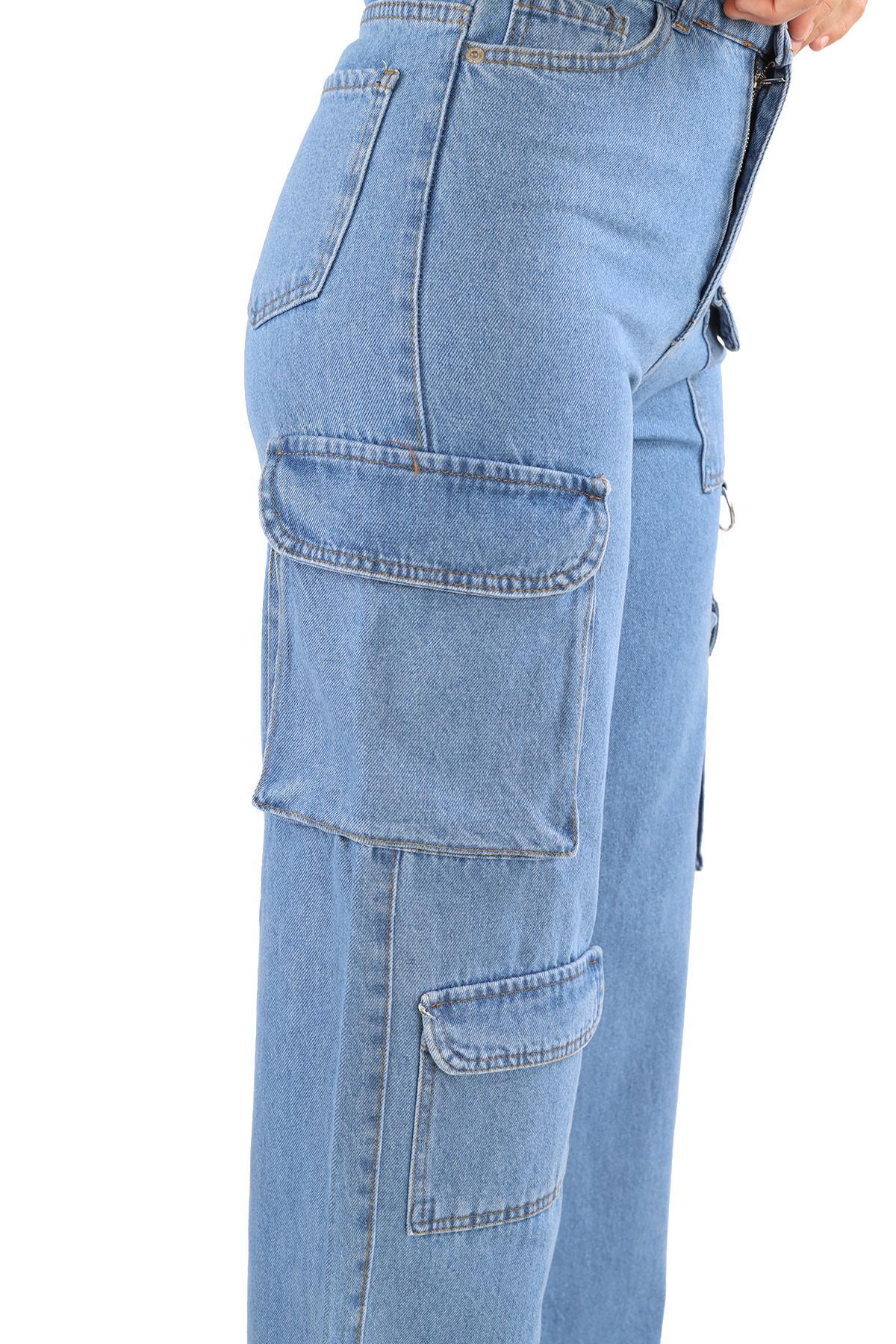 Kargo Cep Detay Jean 13100 Mavi - 7